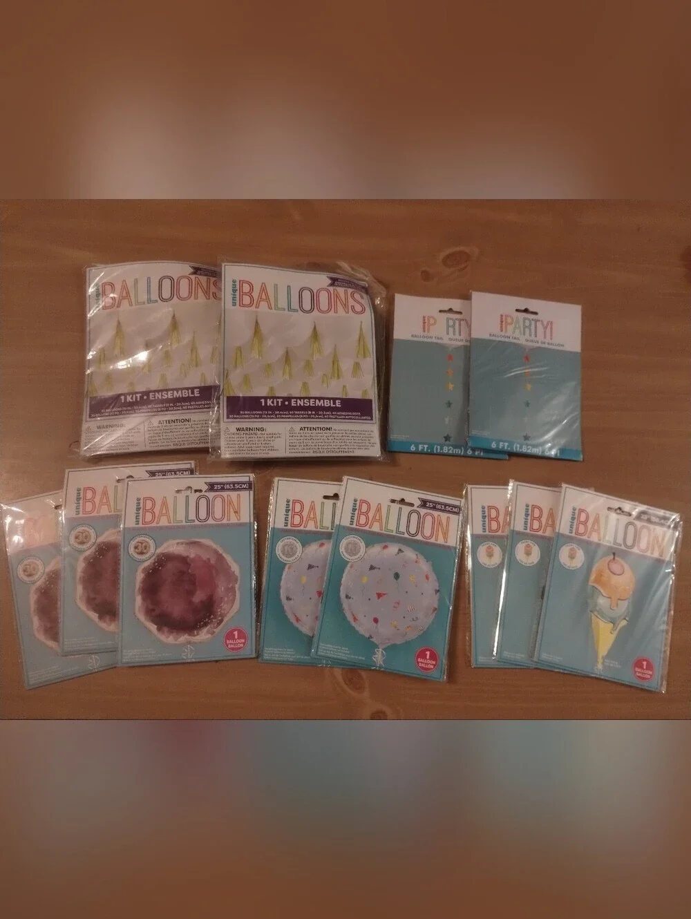 NEW 12pc Party Balloon Decoration Lot Unique Brand Birthday Party Supplies
